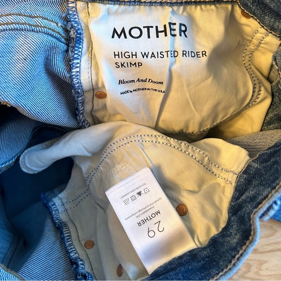 Mother High Waisted Rider Skimp in Bloom And Doom 29 - Picture 9 of 10